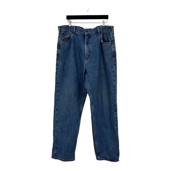 Carhartt B 172 DST Relaxed Fit Mens Size 40 X 34 Flannel Lined Jeans - Picture 1 of 5
